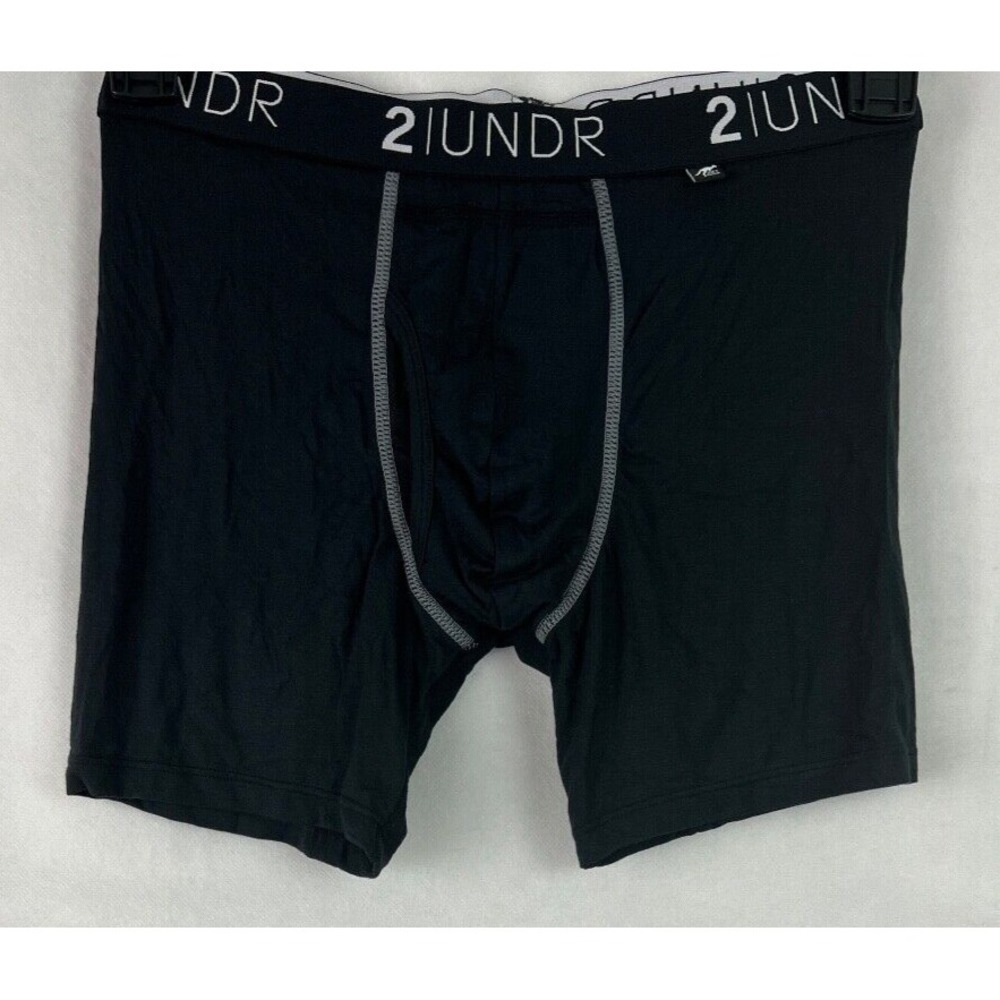 2UNDR‎ Boxer Briefs Mens S Black Joey Pouch Modal Elastane Performance A71